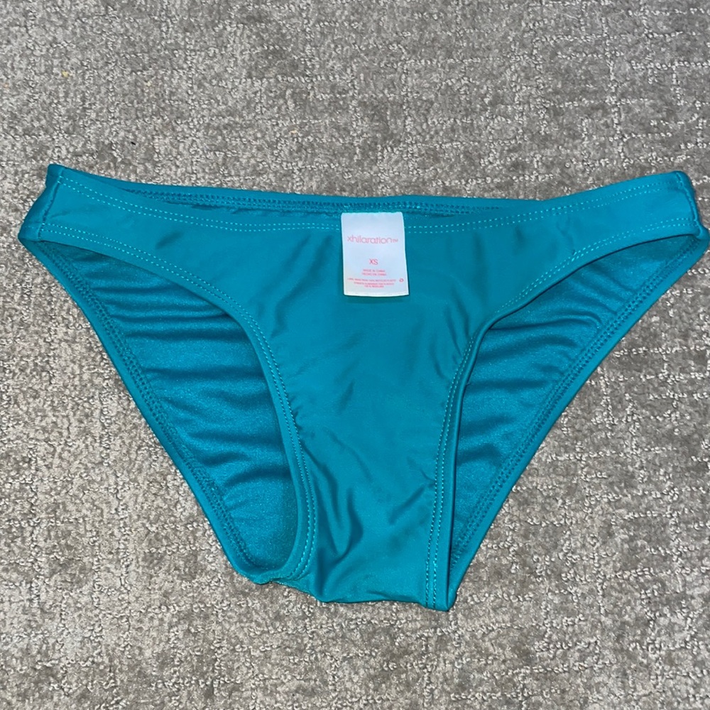 Xhiliration target emerald green cheeky bikini bottoms